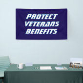保護退役軍人が政治に利益を与える 横断幕 (トレードショー)