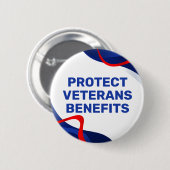 保護退役軍人が政治に利益を与える 缶バッジ (正面&裏面)
