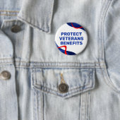 保護退役軍人が政治に利益を与える 缶バッジ (インサイチュ)