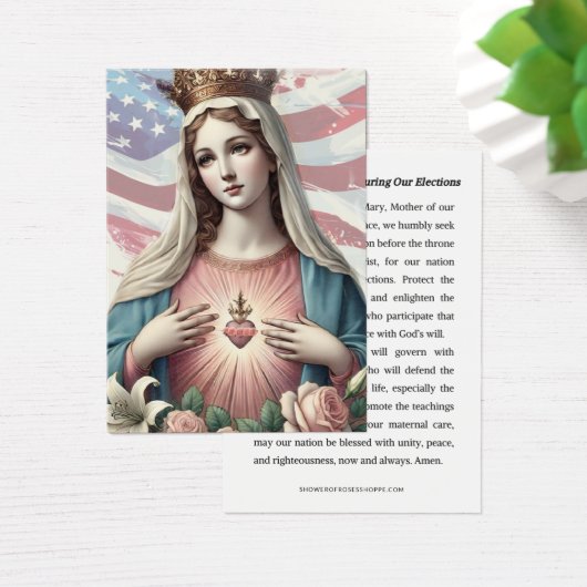 保護選挙のための母マリア祈りの言葉 (デスク)