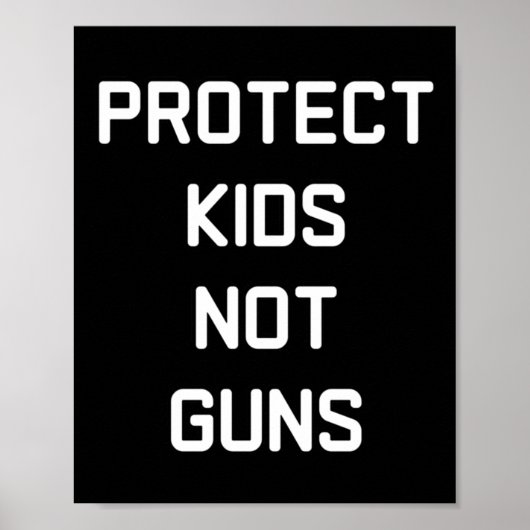 保護Kids Not Gunsシール ポスター (正面)