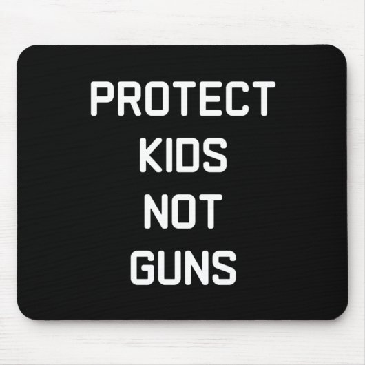 保護Kids Not Gunsシール マウスパッド (正面)