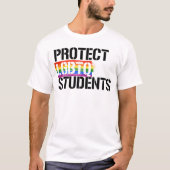 保護LGBTQの学生 Tシャツ (正面)