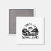 保護National Parks – レジス救ト自然Ou マグネット (正面/裏面)
