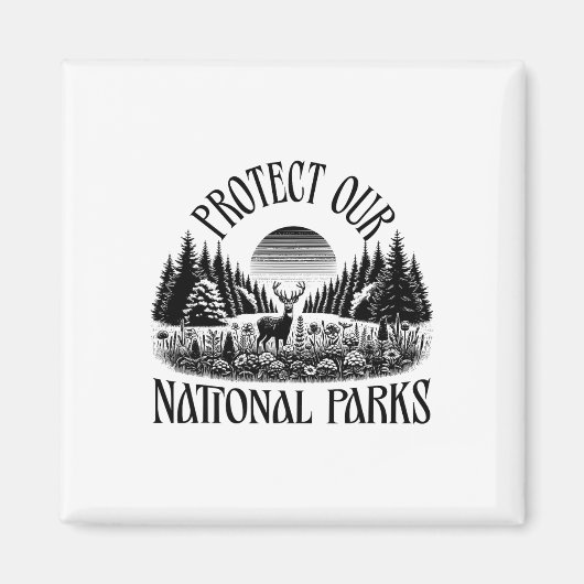 保護National Parks – レジス救ト自然Ou マグネット (正面)