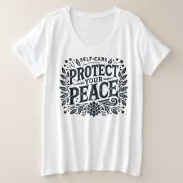 保護Peace Plus Size Women's T-Shirt プラスサイズTシャツ