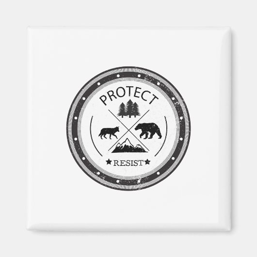 保護Reist National Parks And Forest Service マグネット (正面)