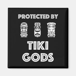 保護Tiki Gods おもしろい Tropical(熱帯) マグネット