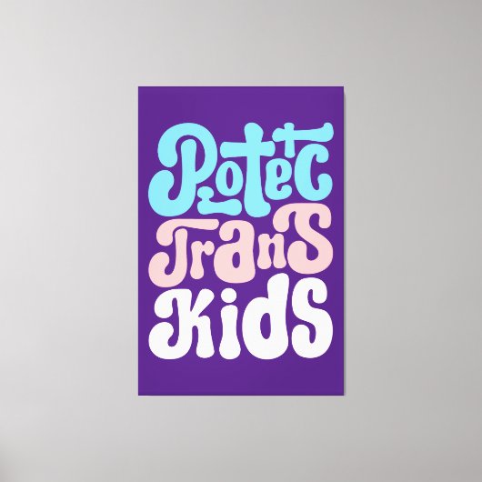 保護Trans Kids Canvas Print キャンバスプリント (正面)