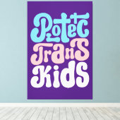 保護Trans Kids Canvas Print キャンバスプリント (インサイチュ (ウッドフロア))