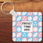 保護Trans Kids Sportsアスリート キーホルダー (正面)