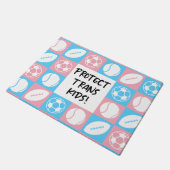 保護Trans Kids Sportsアスリート ドアマット (アングル)