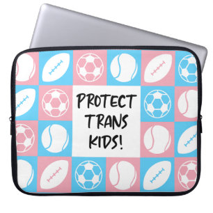 保護Trans Kids Sportsアスリート ラップトップスリーブ