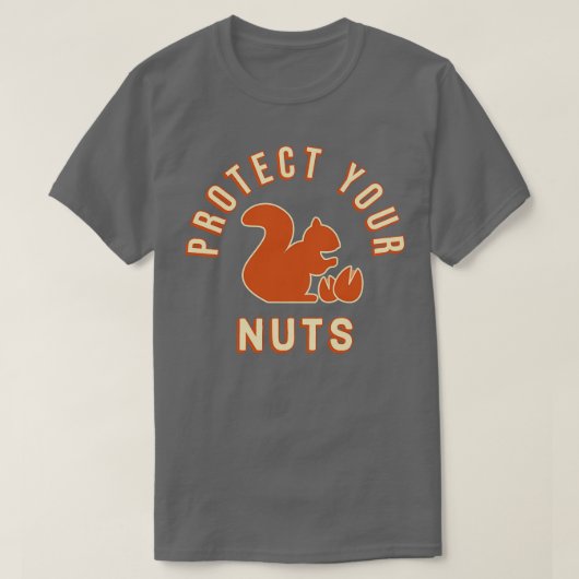 保護Your Nuts おもしろい Double Meaning Joke 1 Tシャツ (デザイン正面)