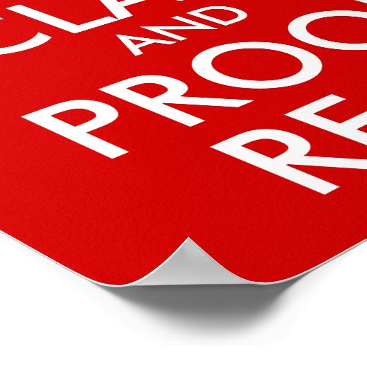 保貝と証明読赤 ポスター (角)