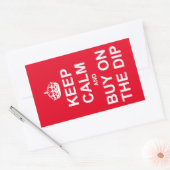 保買落ち着く 長方形シール (封筒)