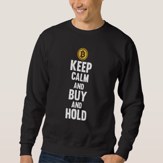 保買Bitcoin株式取引所Tを保有 スウェットシャツ (正面)
