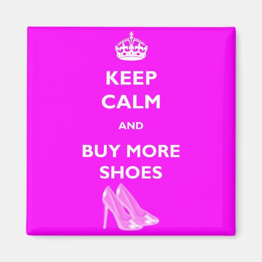 保買Calm and More Shoes Square Magnet マグネット (正面)