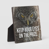 保賞品に目を向ける – 動物やる気を起こさせる フォトプラーク (正面)