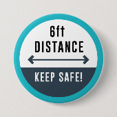 保距離 缶バッジ (正面)