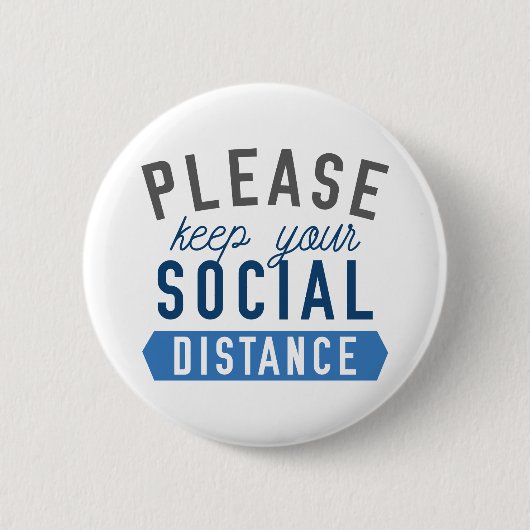 保距離 缶バッジ (正面)