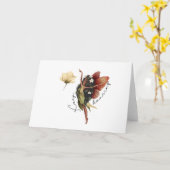 保踊りのおとぎ話 カード (黄色い花)