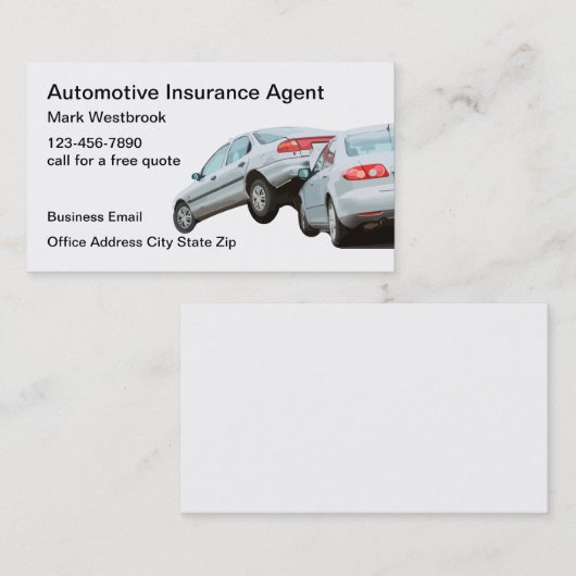 保車の険代理人 名刺 (正面/裏面)