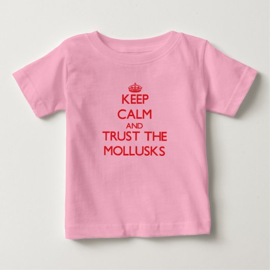 保軟体動物を信頼する ベビーTシャツ (正面)