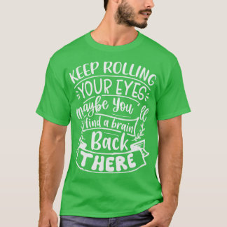 保転が目が後ろ頭に戻る Tシャツ