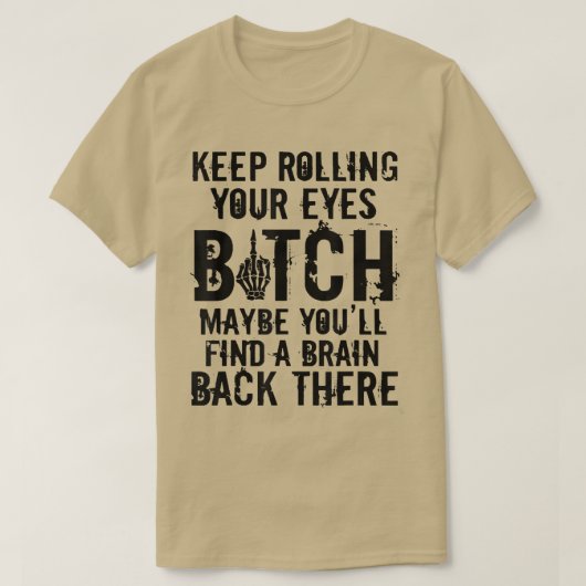 保転が目が脳に素晴らしなる Tシャツ (デザイン正面)