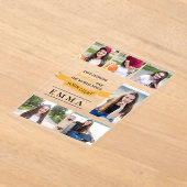 保輝くアクリル写真数々のグラード発表 アクリル招待状 (レイダウン)