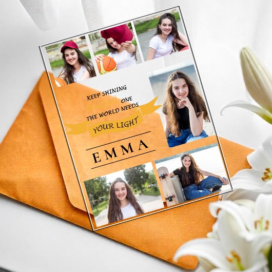 保輝くアクリル写真数々のグラード発表 アクリル招待状