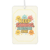 保輝く素晴らし1! – 陽気 カーエアーフレッシュナー (正面)