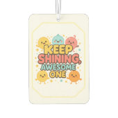 保輝く素晴らし1! – 陽気 カーエアーフレッシュナー (裏面)