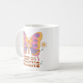 保輝く蝶 コーヒーマグカップ (正面左)