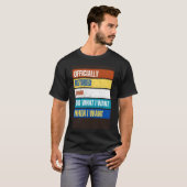 保退職した護退職保退職した護員 Tシャツ (正面フル)