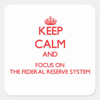 保連邦準備制度に集中する スクエアシール