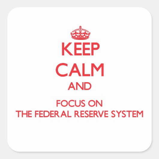 保連邦準備制度に集中する スクエアシール (正面)