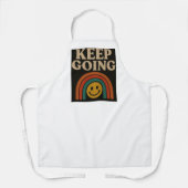 保進行:すべてのステップでのポジティブ エプロン (正面)