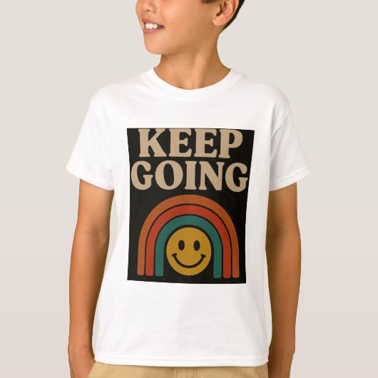 保進行：すべてのステップでのポジティブ Tシャツ (正面)