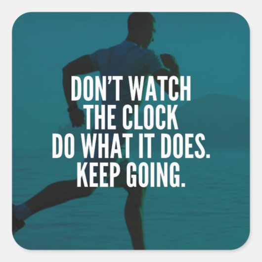 保進 – トレーニングやる気を起こさせる スクエアシール (正面)