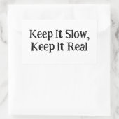 保遅く保て実在も 長方形シール (バッグ)