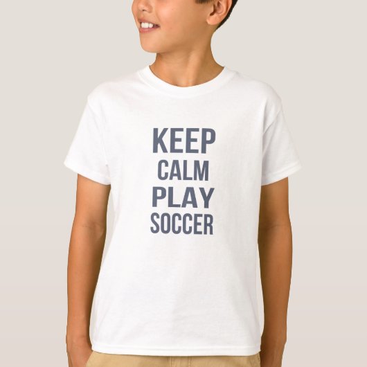 保遊サッカーユニセックスキッズティー Tシャツ (正面)