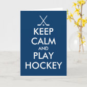 保遊ホッケー挨拶カード カード (黄色い花)