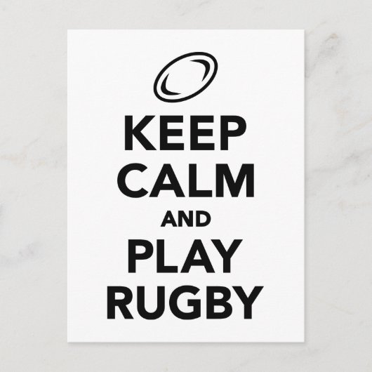保遊ラグビービー ポストカード (正面)