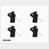 保遊落ち着いたい 楕円形シール (シート)