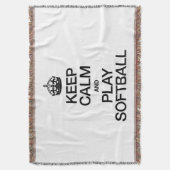 保遊落ち着いたソフトボール スローブランケット (正面縦)