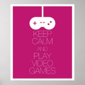 保遊Calmと Video Games ポスター (正面)