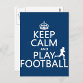 保遊Calm and Football（アメリカンフットボール） ポストカード (正面/裏面)