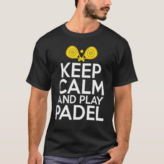 保遊Calm And Padel Tennis Racket Sport Tourn Tシャツ (正面)